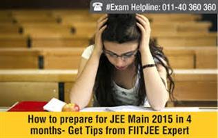 Over the past four months JEE main program in 2015 to prepare